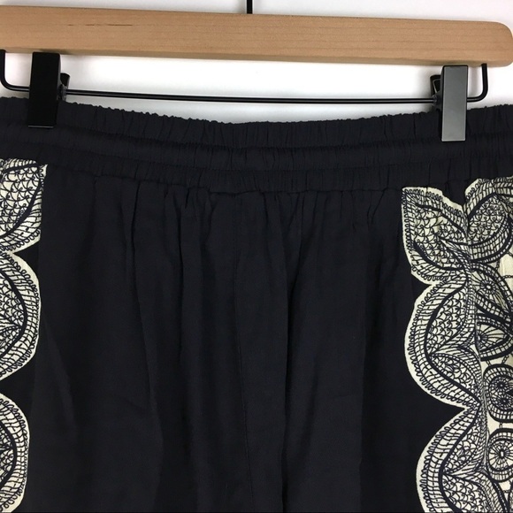 MOSSIMO Shorts Boho Fringe Drawstring Floral Festival Beach Tribal Size Large - Picture 6 of 11